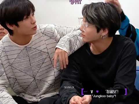 95 making fun of Jungkook! 🐻: Jungkoo 🐰: Jungkoo..? 🐻: Jungkook is a cry baby 😂🤣🤣 #vminkook