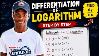 Differentiation of Logarithmic Functions Step by Step | Calculus Tutorial