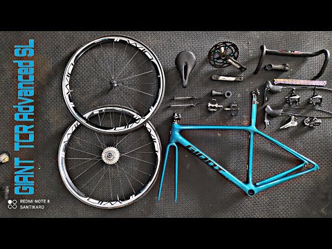 ประกอบ Giant TCR Advanced SLเฟรมสีสวยๆ กับอะไหล่ มือ2