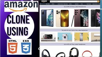 Amazon website clone using only HTML & CSS