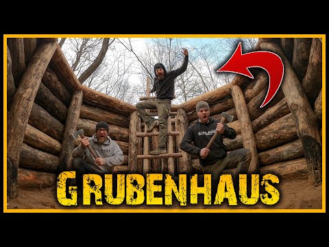 Grubenhaus - Overnighter und bauen mit Fritz Meinecke [E06] - Übernachtung Outdoor Bushcraft