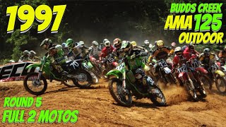 1997 AMA 125 MOTOCROSS from BUDDS CREEK  Round 4 OUTDOOR  WINDHAM's bike Gremlins.