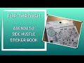 New agenda 52 side hustle sticker book  flip through