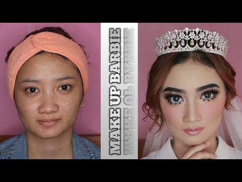 tutorial-make-up-barbie-(pengantin/wedding)-asean-drugstore-make-up-murah