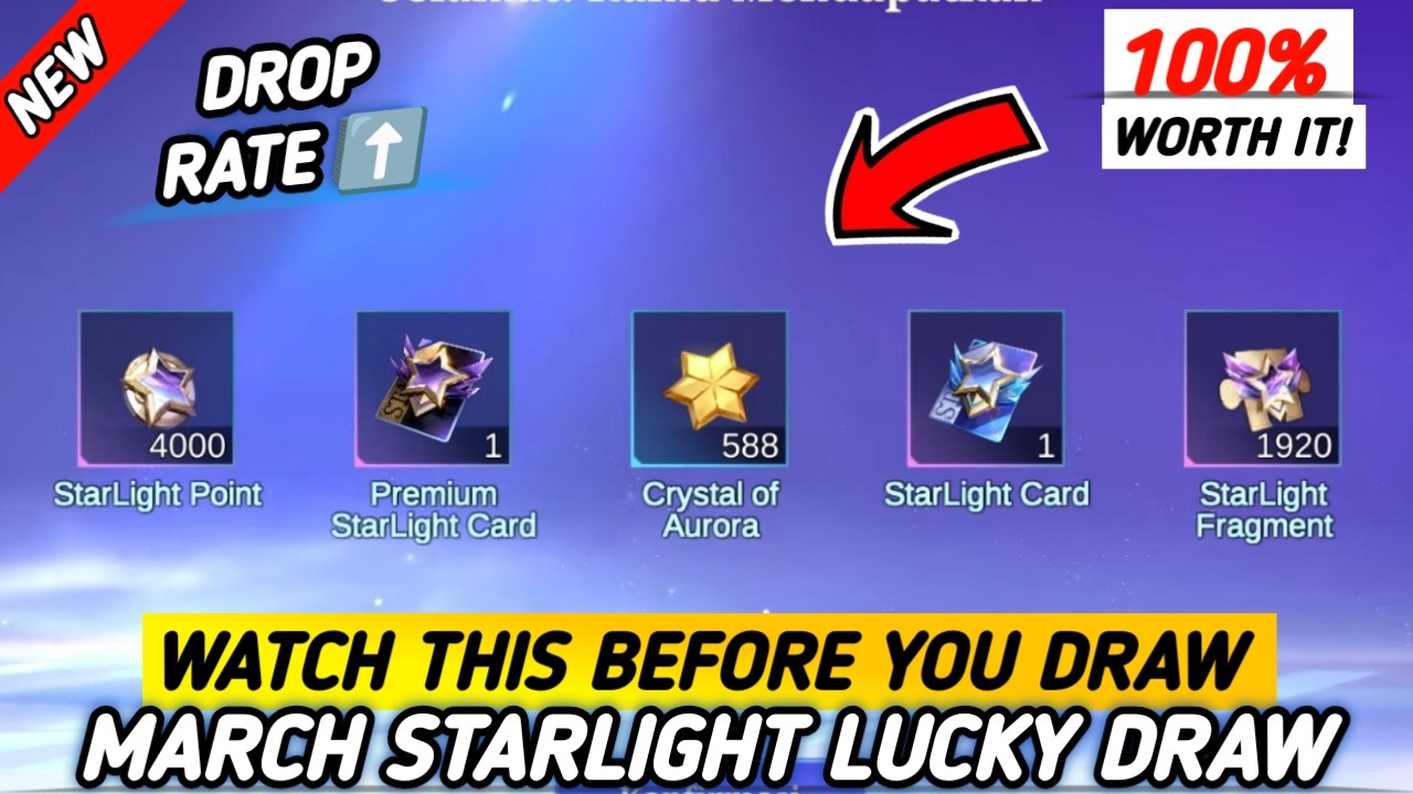 GET ALL NOW!! MARCH STARLIGHT LUCKY BOX DRAW (SUPER WORTH IT) - MLBB