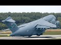 US 140 Ton Mammoth C-17 Plane in Action During Hypnotic Takeoff