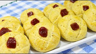 Broinha De Fubá Com Goiabada Para O Lanche Impossível Comer Só Uma Fácil, Rápida E Super Deliciosa