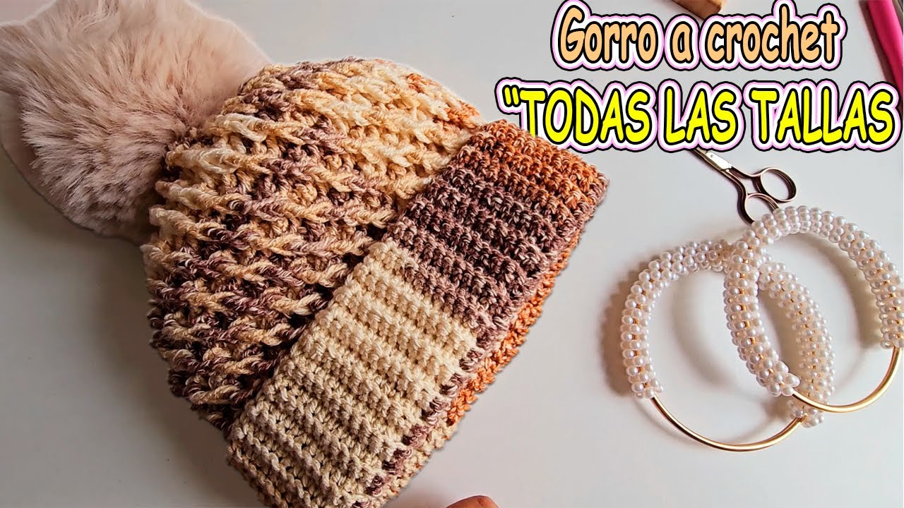 ¡Teje el Gorro Perfecto a Crochet para Todas las Tallas! | Tutorial ...