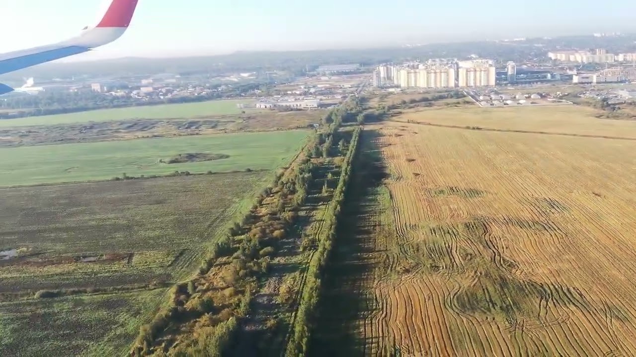 11.09.2025 SU6 Москва (SVO) - Санкт-Петербург (LED) А321 посадка / Moscow - Saint-Petersburg landing