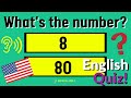 Learn english  numbers listening practice test