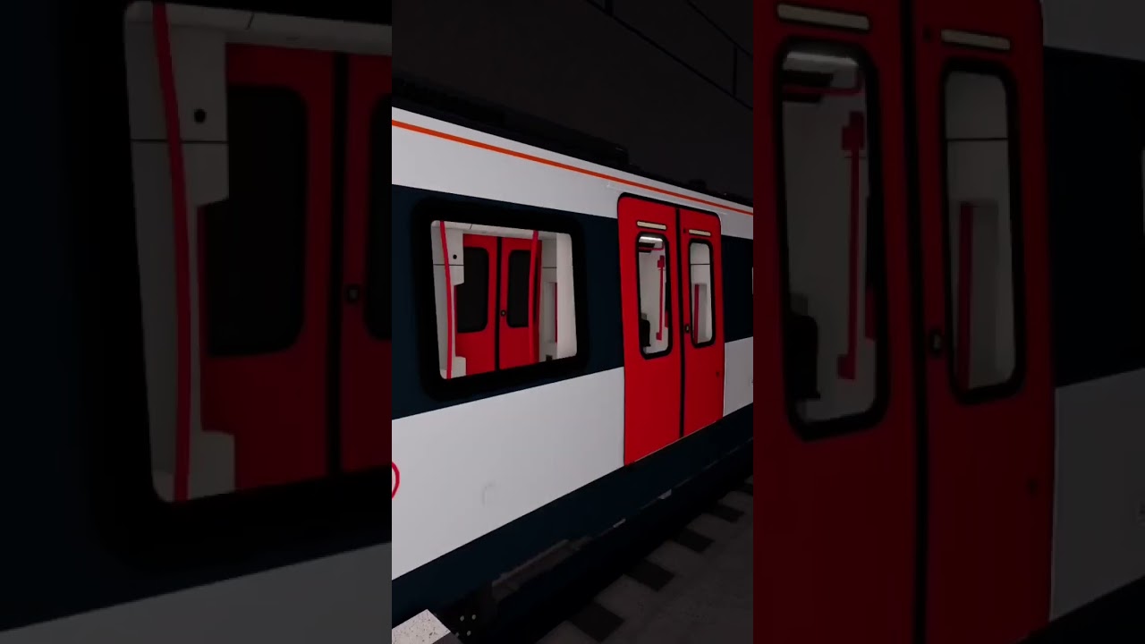 Class 555 double leaving Stepford East