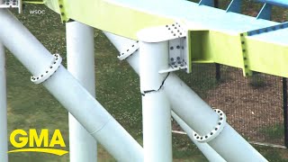 Investigation underway after major crack spotted on North Carolina roller coaster l GMA