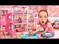 BARBİE RÜYA EVİ KIZ EVCİLİK OYUNLARI! ADA İLE ODASINDA EVCİLİK OYNUYORUZ! 