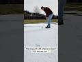 Snow Golf with a TWIST.. 😳