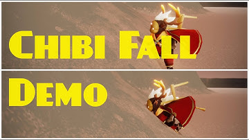 Chibi Fall Demo With & Without Controller |Sky: Children of the Light|