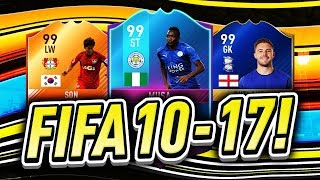 FIFA 10-17 THE BEST PLAYERS ON FIFA! HOW THEY CHANGED IN FUT! SWEATIEST TEAM