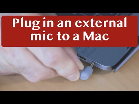 Plugging an External Microphone into an Apple Mac, iMac, MacBook, MacBook Pro