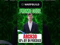 Warpbuild Promo Code : (ARCH30) Flat 10% Discount On Your Purchase