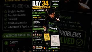 Day 34 of Being Unemployed 💻 | Linked List + 2 LeetCode Problems 🔥