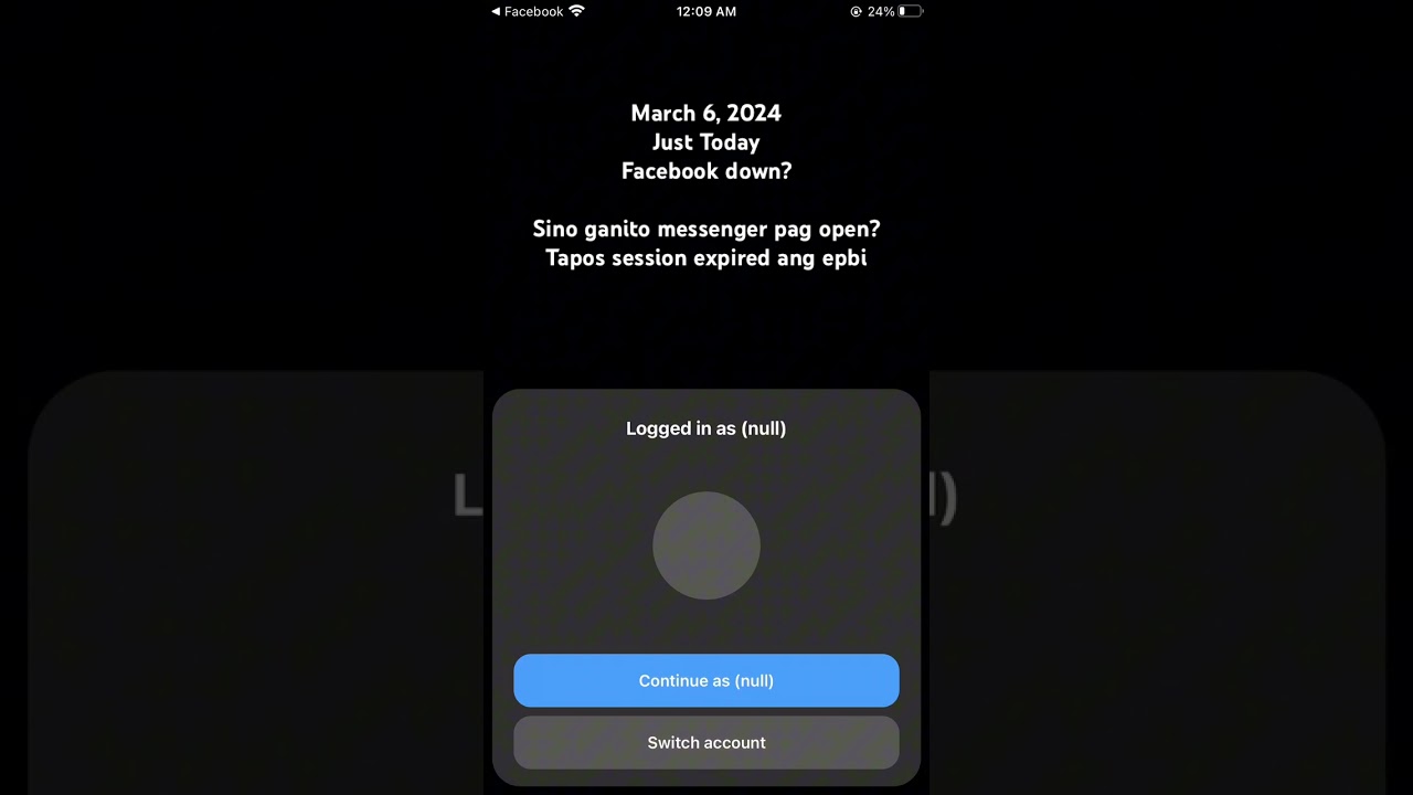 Facebook Down Today March 6, 2024