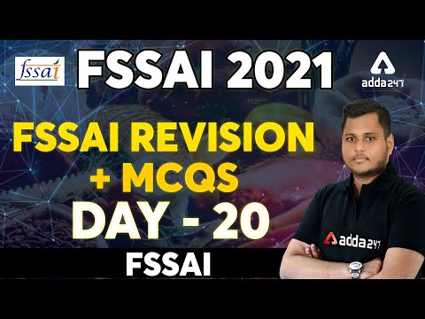 FSSAI Recruitment 2021 | FSSAI Revision + MCQs | Day 20 | Doubt Clearing Session
