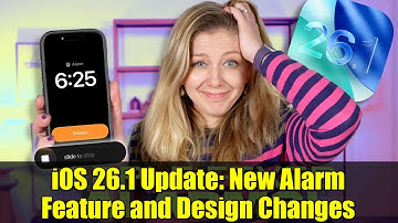 iOS 26.1 Update: New Alarm Feature and Design Changes