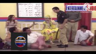 NASIR CHINYOTI |ZAFRI KHAN |TARIQ TADDY |FIGHT OF POLICE AND PUBLIC |PUNJABI STAGE DRAMA CLIP