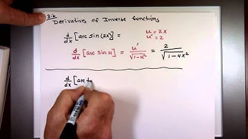 Sec 3.6 - Derivatives of Inverse Functions