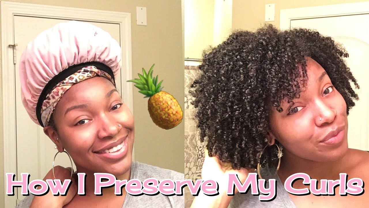 Preserving Natural Hair Overnight + Takedown! | Pineapple Method (Updated)  - YouTube