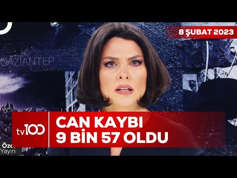 Depremlerde Can Kaybı Artıyor | Ece Üner ile Tv100 Ana Haber | 8 Şubat 2023