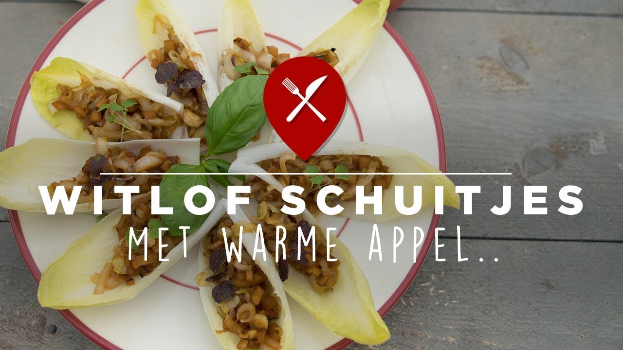 Voorgerecht: Witlof schuitjes met warme appel