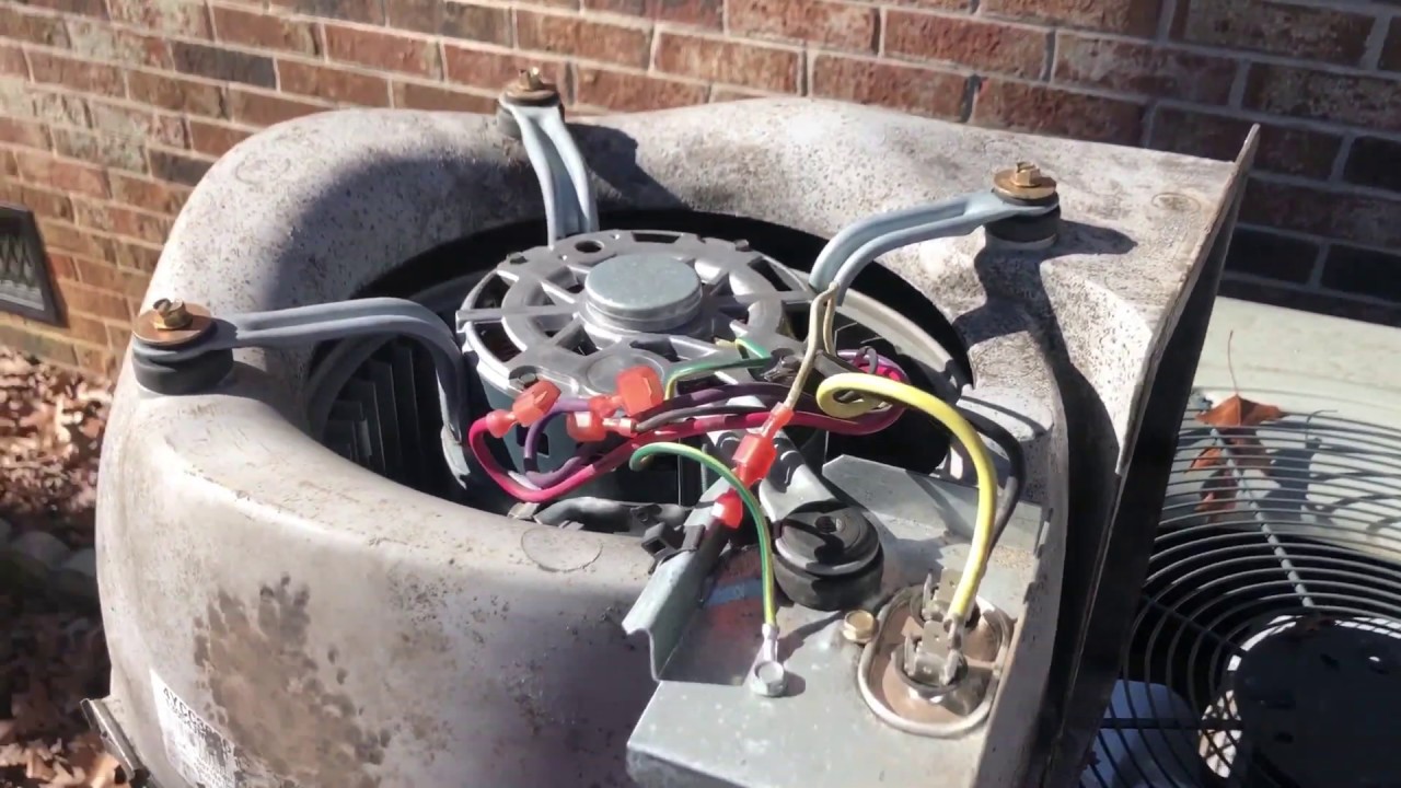 HVAC gaspack blower motor fail repair YouTube