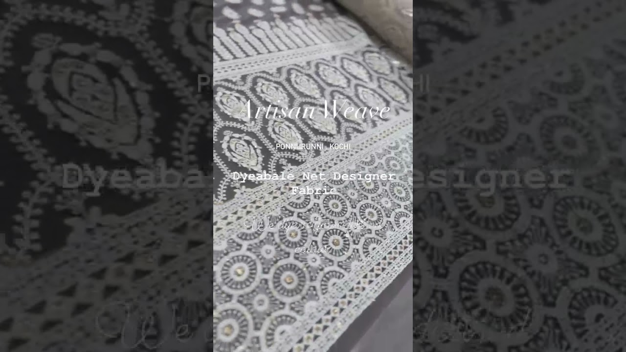 Artisan Weave Fabric Studio - Dyeable Net Designer Fabric - Call us at 6282583975 for online orders