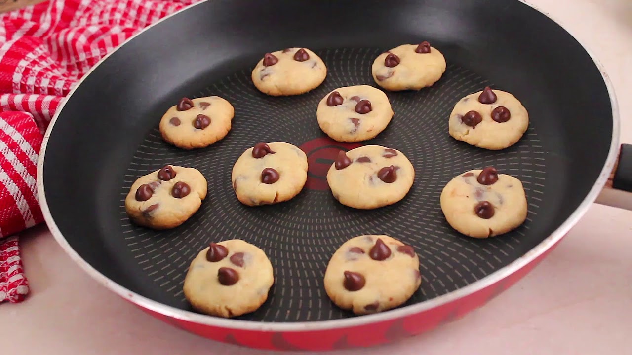 كوكيز بطعم إدمااان على المقلاة وبدون فرن ب 4 مكونات فقط