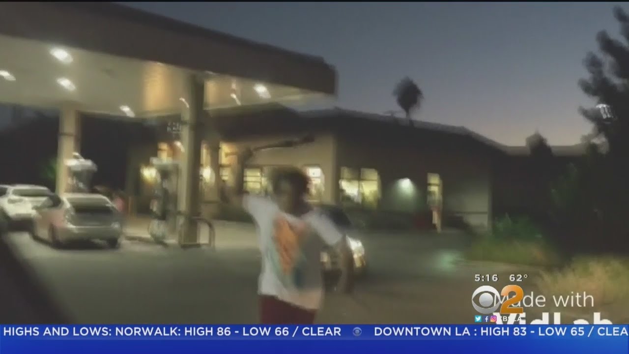 Caught On Video Bat, Knife Attack At Calabasas Gas Station YouTube