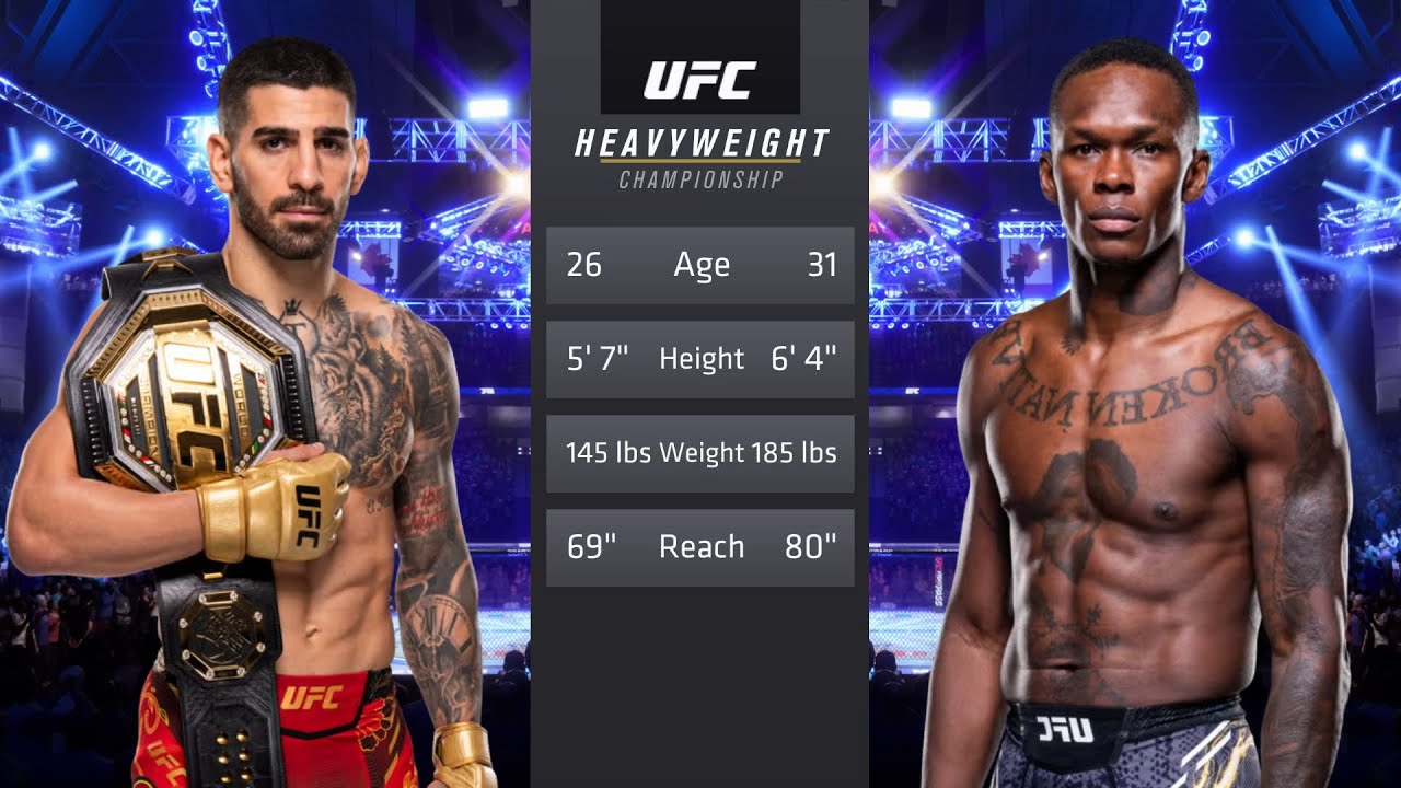 Ilia Topuria vs Israel Adesanya Full Fight - UFC 4 Fight Of The Night