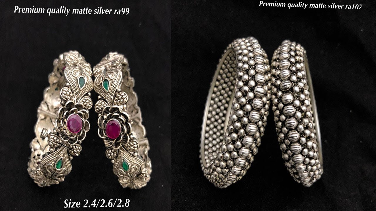 South Indian Jewellery now buy Online Silver Bracelet - Silver