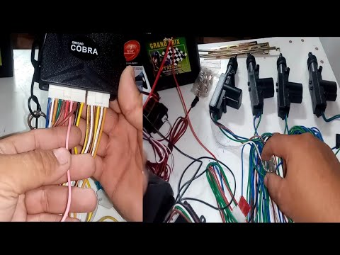 HOW TO WIRING CAR ALARM AND CENTRAL LOCK CONNECTION +tagalog tutorial