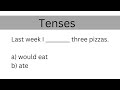 Tenses  english grammar quiz