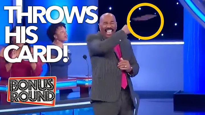 Answers That Made STEVE HARVEY Throw His Card on Family Feud!
