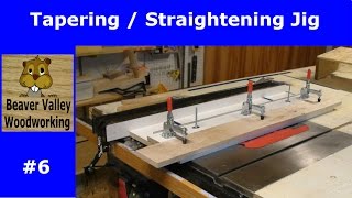 Tapering / straightening jig #6 Started out as a straightening jig where you can straighten edges on boards with widths 12" wide to 2" wide. During the build I