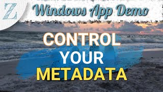 ZloViewer App Demo: MetaData Editor