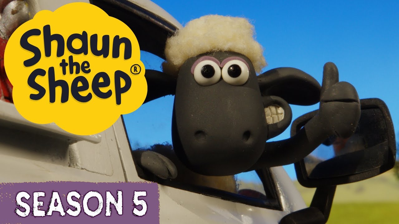 ⁣Shaun the Sheep Season 5 🐑 Full Episodes (1-5) 🦔 Hedghogs, Play Battles + MORE | Cartoons for Kids