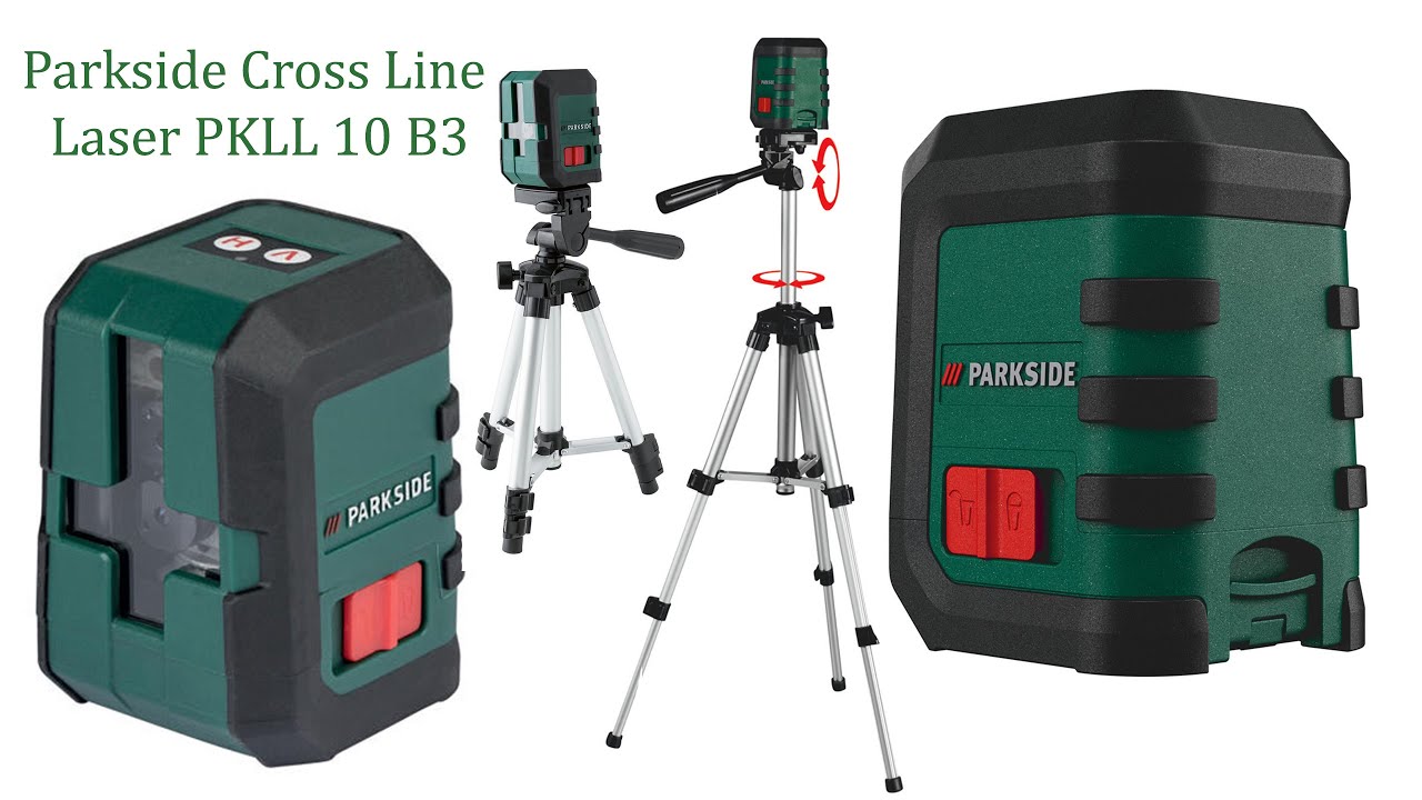 Parkside Cross Line Laser PKLL 10 B3 REVIEW - YouTube