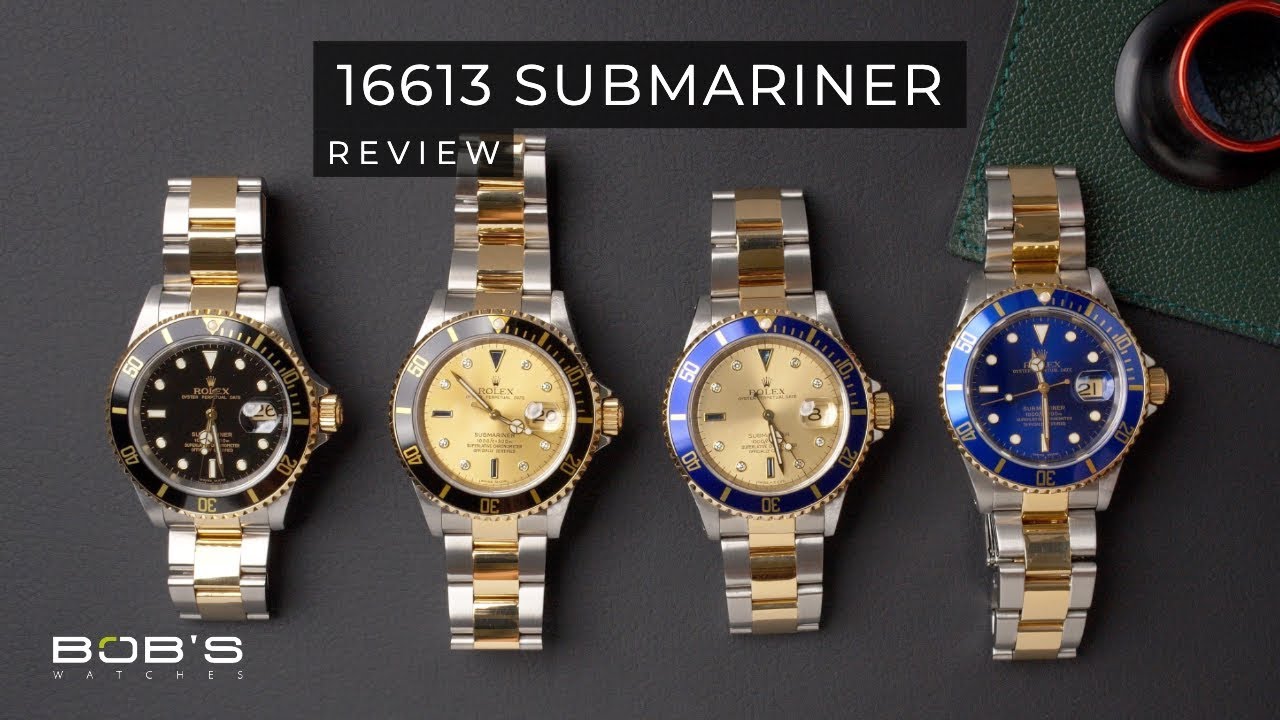 rolex submariner two tone 16613