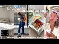 College morning routine  staying consistent building habits productive upper body workout etc