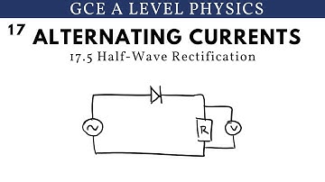 GCE A Level Physics | Half Wave Rectification (Alternating Currents Chapter)