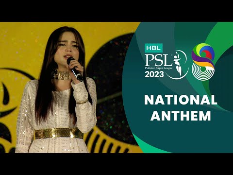 The national anthem of Pakistan sung by Aima Baig 🇵🇰 | HBL PSL 8 | MI2T