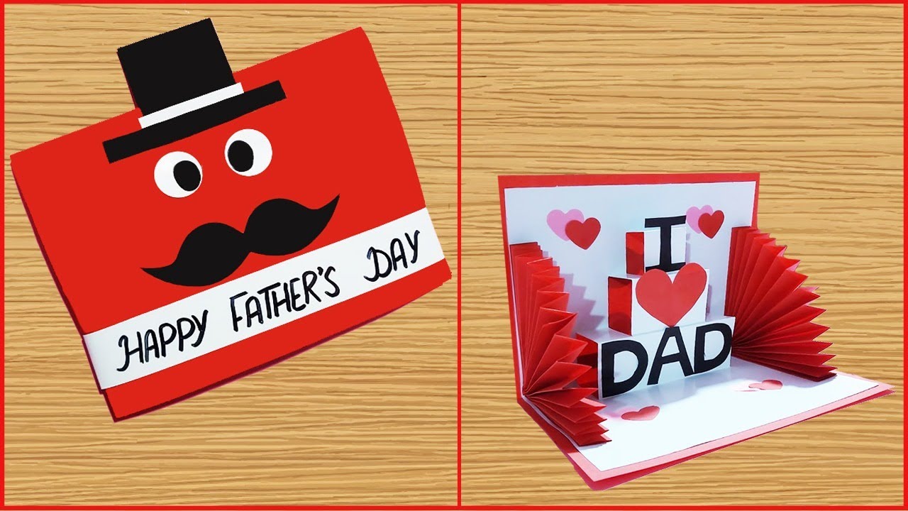 Easy Father's Day Pop Up Card Template Creative Pop Up Cards | lupon.gov.ph