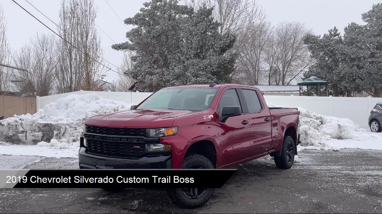 2019 Chevrolet Silverado Custom Trail Boss Rexburg Idaho Falls Pcatello